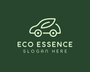 Green Eco Car logo design