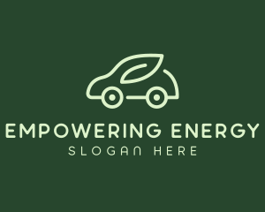 Green Eco Car logo design