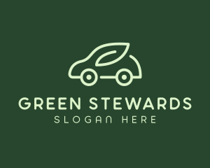 Green Eco Car logo design