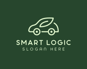 Green Eco Car logo design