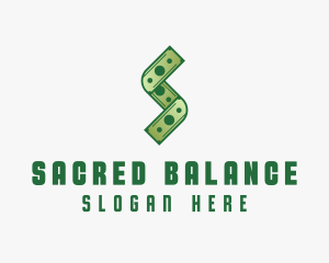 Money Cash Letter S logo design