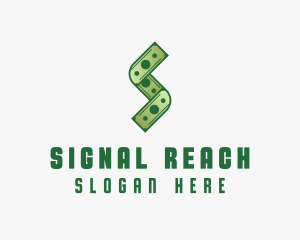 Money Cash Letter S logo design