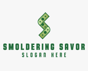 Money Cash Letter S logo design