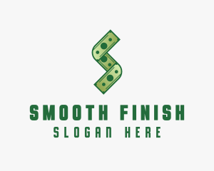 Money Cash Letter S logo design