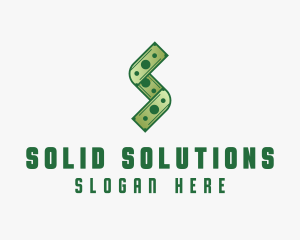 Money Cash Letter S logo design