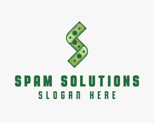 Money Cash Letter S logo design