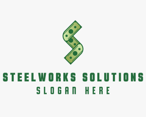 Money Cash Letter S logo design