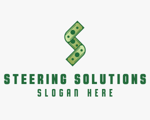 Money Cash Letter S logo design