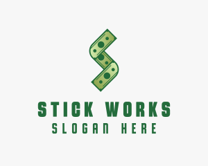 Money Cash Letter S logo design