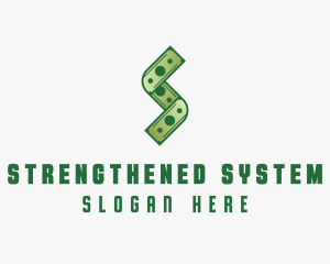 Money Cash Letter S logo design