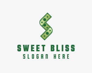 Money Cash Letter S logo design