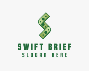 Money Cash Letter S logo design