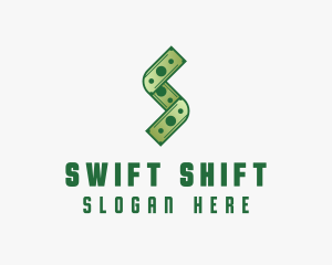 Money Cash Letter S logo design