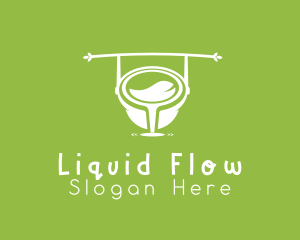 Pot Water Leaf  logo design