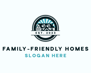 Home Roofing Residence logo design