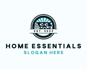 Home Roofing Residence logo design