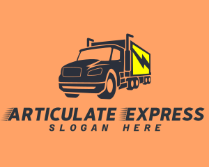 Express Transportation Truck logo design