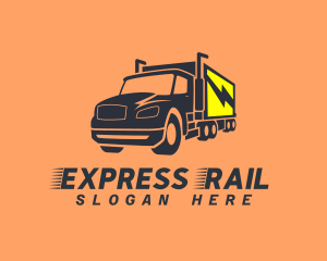 Express Transportation Truck logo design