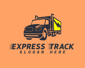 Express Transportation Truck logo design