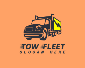 Express Transportation Truck logo design