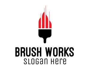 Painter Brush Hardware  logo design