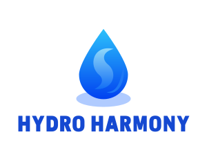 Water Droplet Aqua logo