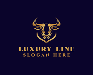 Luxury Bull Steakhouse logo design