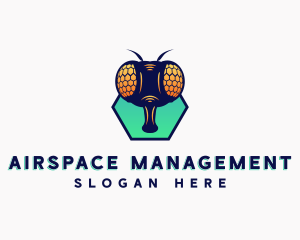 Fly Insect Head logo