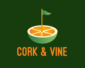 Orange Golf Course  logo design