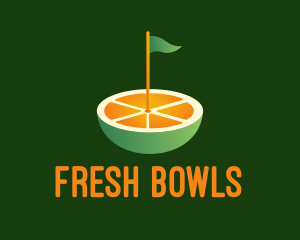 Orange Golf Course  logo design