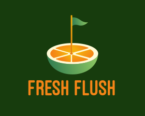 Orange Golf Course  logo design