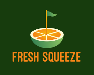 Orange Golf Course  logo design