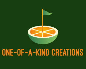 Orange Golf Course  logo design