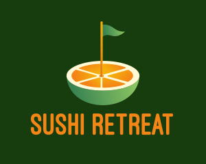 Orange Golf Course  logo design