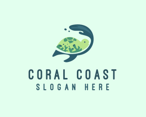 Coral Reef Turtle  logo