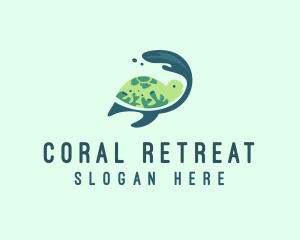 Coral Reef Turtle  logo