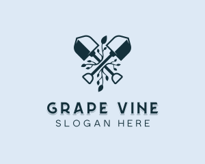 Shovel Vines Landscaping logo design