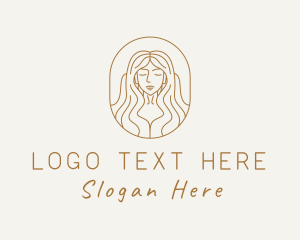 Beautiful Gold Woman  logo