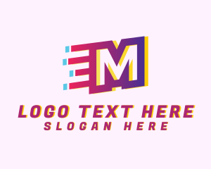 Speedy Motion Letter M logo