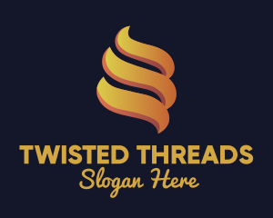 Fire Gradient Twist logo design