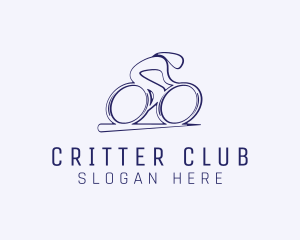 Cyclist Olympic Athlete logo design