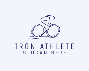 Cyclist Olympic Athlete logo design