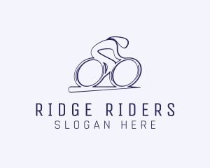 Cyclist Olympic Athlete logo design