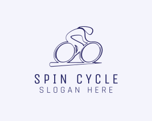 Cyclist Olympic Athlete logo design