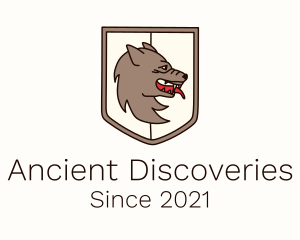 Ancient Wolf Shield logo design