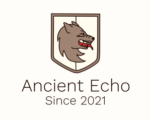 Ancient Wolf Shield logo design