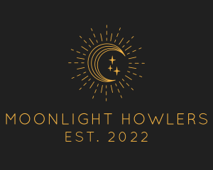 Fortune Teller Gold Moon  logo design