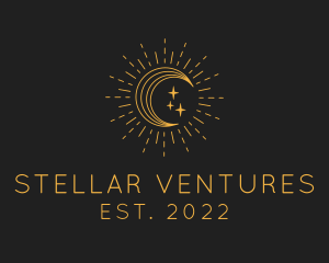 Fortune Teller Gold Moon  logo design