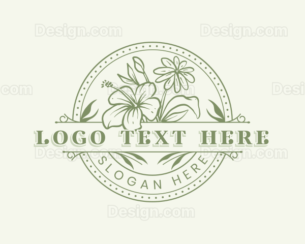 Beautiful Flower Garden Logo