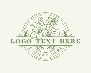 Beautiful Flower Garden Logo